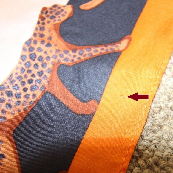 Ann Taylor 100% Silk Cheetah Square Scarf - Picture 6 of 6